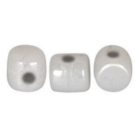 Les perles par Puca® Minos beads Opaque white ceramic look 03000/14400